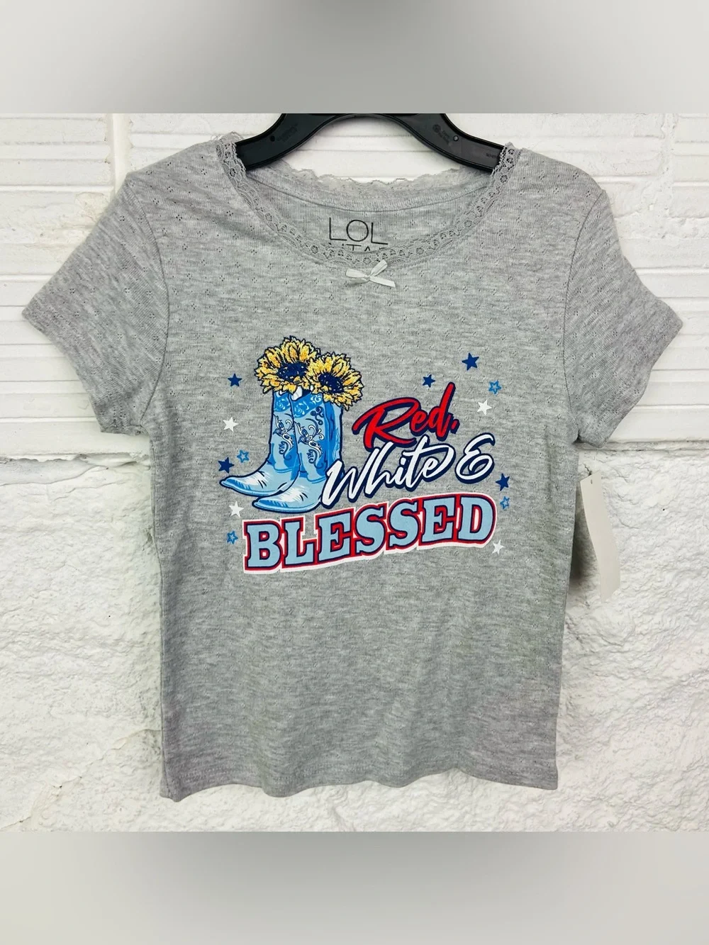 NWT L.O.L. Vintage Girls' Gray 